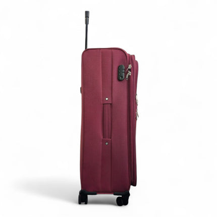 Expandable Soft 8 Wheel Lightweight Suitcase Luggage Travel Bags Set