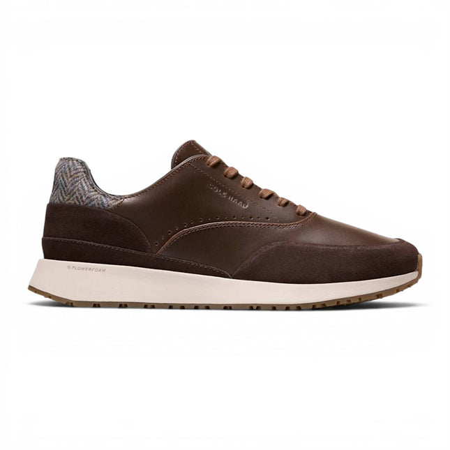 Cole Haan Men's GrandPro Luxe Mile Trainer Brown Leather Sneakers - C44519