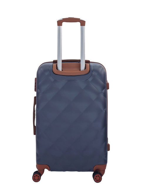 Grey Hard Shell Suitcase Luggage Set Travel Bag