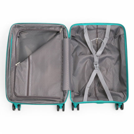 Expandable Hard Shell 8 Wheels Luggage Travel Cabin Suitcase Set