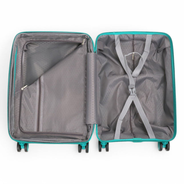 Expandable Hard Shell 8 Wheels Luggage Travel Cabin Suitcase Set