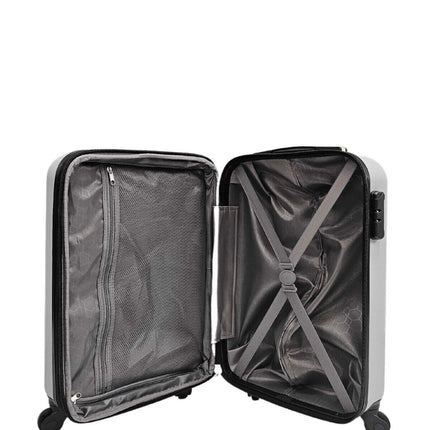 Robust Hard shell Cabin Suitcase 4 Wheel Lightweight Luggage