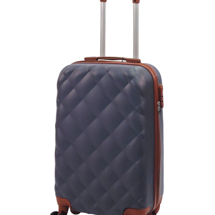 Grey Hard Shell Suitcase Luggage Set Travel Bag