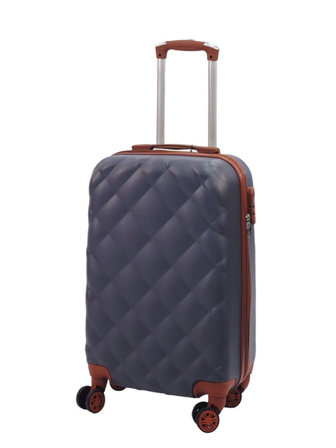 Grey Hard Shell Suitcase Luggage Set Travel Bag