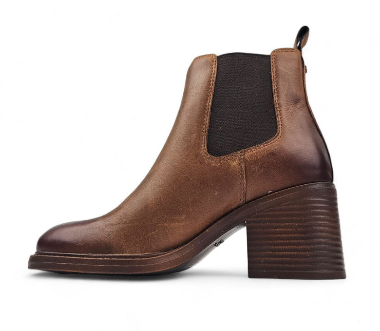 Windsorsmith Womens Tan Classic Leather Platform Ankle Chelsea Boots - Varsity