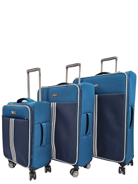 Lightweight  Soft Suitcases 4 Wheel Luggage Travel Bag