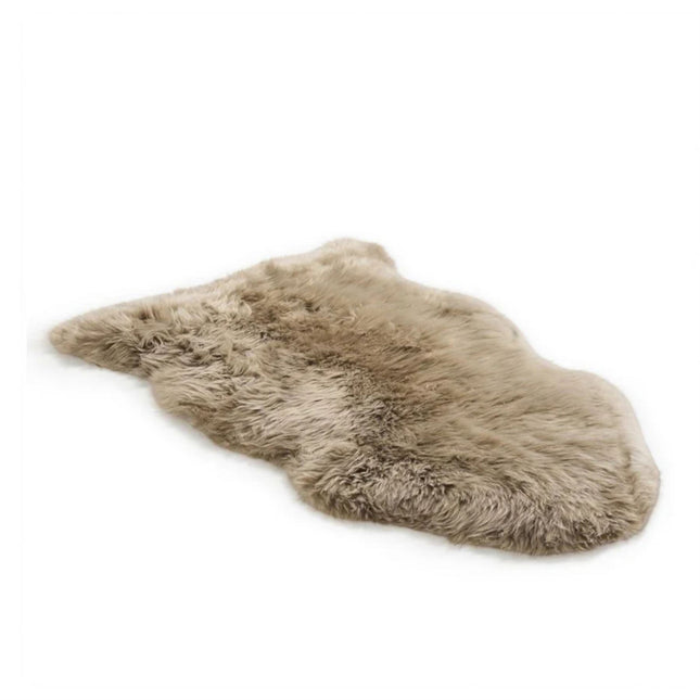 Genuine Mushroom Sheepskin Natural Silky Soft Fluffy Real Wool Rug