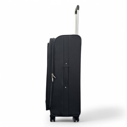 Expandable Soft Shell 8 Wheels Luggage Travel Cabin Suitcase Set