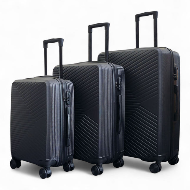 Hardshell Suitcase Set Robust 8 Wheel Cabin Luggage Case Bag