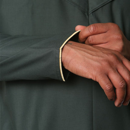 Men's Omani Eid Green Thobe  Saudi Emirati Jubba Robe