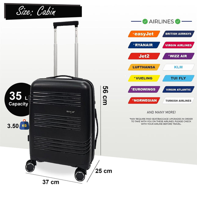 Hard Shell 4 Wheel TSA Suitcase Luggage Set