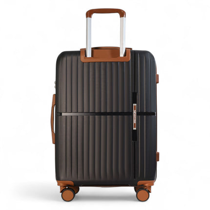 Strong Hard Shell Suitcase Set 8 Wheel Cabin Luggage Holiday Travel Case
