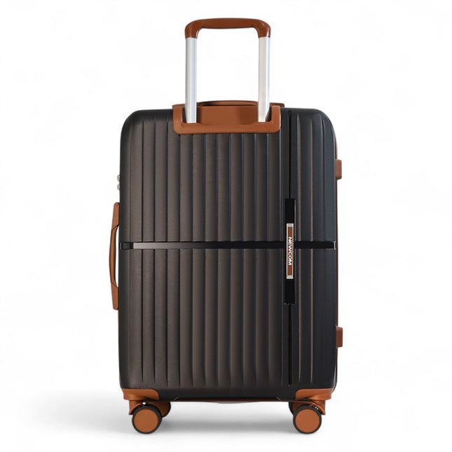 Strong Hard Shell Suitcase Set 8 Wheel Cabin Luggage Holiday Travel Case