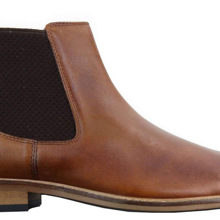 Mens Vintage Tan Leather Dealer Boots