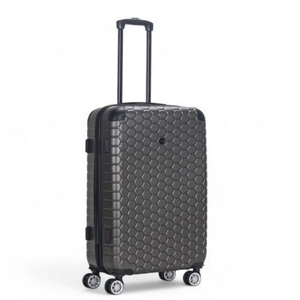 Hard Shell ABS 8 Wheel Luggage Travel Cabin Holiday Bags Suitcase Set