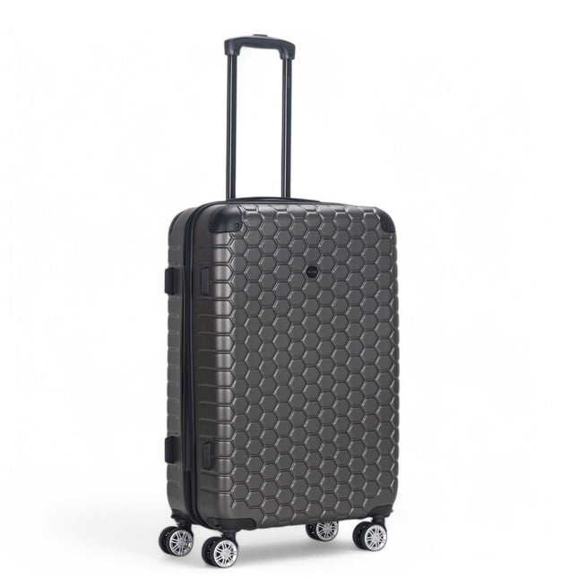 Hard Shell ABS 8 Wheel Luggage Travel Cabin Holiday Bags Suitcase Set