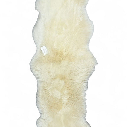 Genuine Sheepskin Cream Double Natural Fluffy Silky Soft Real Wool Rug