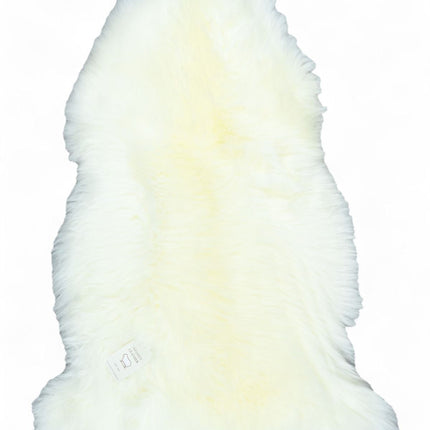 Genuine Ivory Sheepskin Natural Silky Soft Fluffy Real Wool Rug