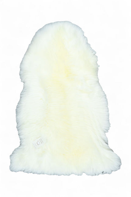 Genuine Ivory Sheepskin Natural Silky Soft Fluffy Real Wool Rug