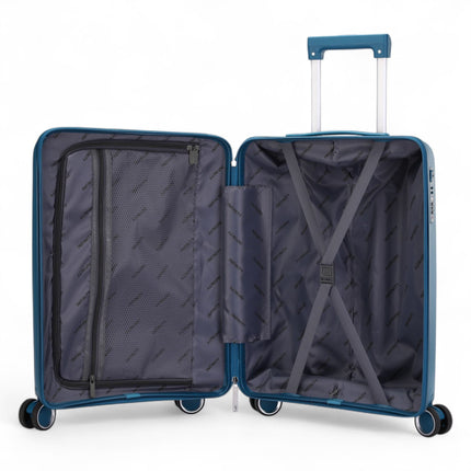 Robust Hard Shell Cabin Suitcase 37.5 x 20.5 x 55 cm TSA Luggage Suitable for Easyjet, Ryanair, Wizzair