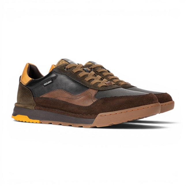 Pikolinos Men's Black Leather Trainers Sneaker Lace-Up Shoes - Teide