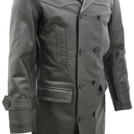 Mens Cowhide Leather Peacoat-Dortmund
