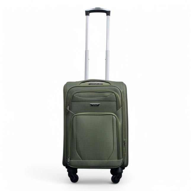 Expandable Soft Shell Cabin Suitcase 50.5 x 37 x 26 cm Luggage Suitable for Easyjet, Ryanair