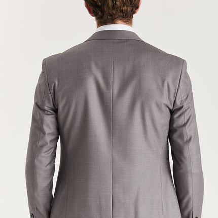Men’s Grey Tailored Suit Blazer Formal Jacket