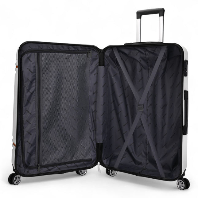 Hard Shell Modern Dual 4 Wheel Luggage Suitcase Set
