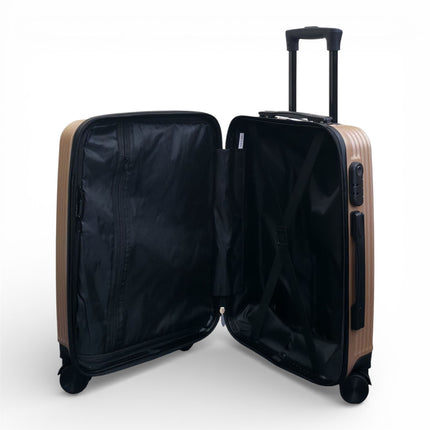 Hardshell Suitcase Set Robust 8 Wheel Luggage Cabin Case Bag