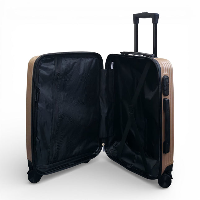 Hardshell Suitcase Set Robust 8 Wheel Luggage Cabin Case Bag