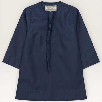Baby Boys Ramadan Navy Blue Moroccan Thobe Robe Emirati Eid Jubba- B-TT001