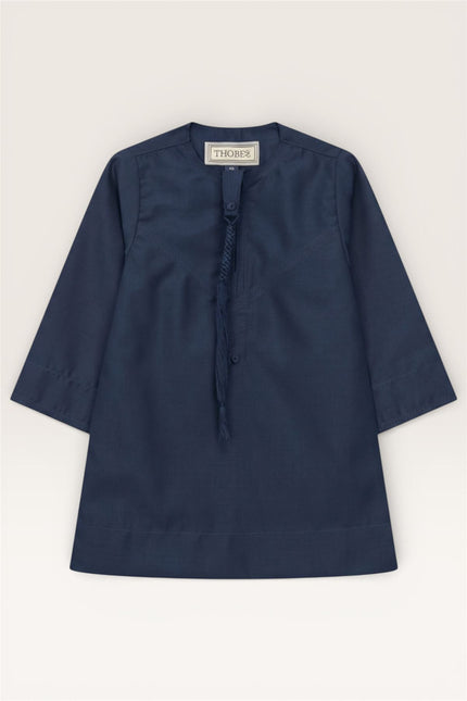 Baby Boys Ramadan Navy Blue Moroccan Thobe Robe Emirati Eid Jubba- B-TT001