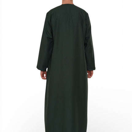 Men's Eid Green Moroccan Thobe Robe Djellaba Ramadan Eid Jubba- HM10