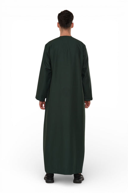 Men's Eid Green Moroccan Thobe Robe Djellaba Ramadan Eid Jubba- HM10