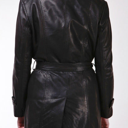 Womens 3/4 Length Trench Coat-Ranchi