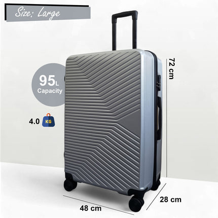 Hardshell Suitcase Set Robust 8 Wheel Cabin Luggage Case Bag