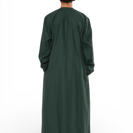 Kids Boys Eid Green Moroccan Thobe Robe Djellaba Ramadan Eid Jubba- K-HM10