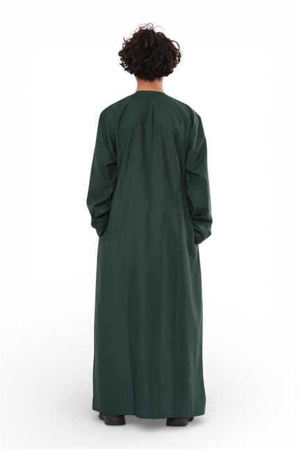 Kids Boys Eid Green Moroccan Thobe Robe Djellaba Ramadan Eid Jubba- K-HM10