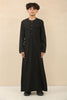 Kid's Boys Black Omani Eid Thobe  Saudi Emirati Jubba Robe
