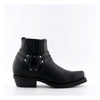 Grinders Unisex Black Western Leather Boots - Renegade Lo