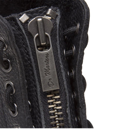 Dr Martens Sinclair Black Leather Zip Front Platform Boots - 22564001
