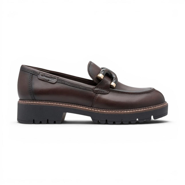 Tamaris Women's Brown Leather Loafer Comfort Shoes - 24740-47