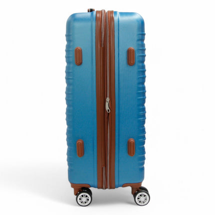 Expandable Hard Shell ABS Suitcase Set 8 Wheel Robust Travel Case Holiday Luggage