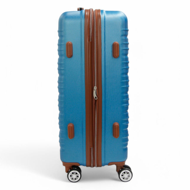 Expandable Hard Shell ABS Suitcase Set 8 Wheel Robust Travel Case Holiday Luggage
