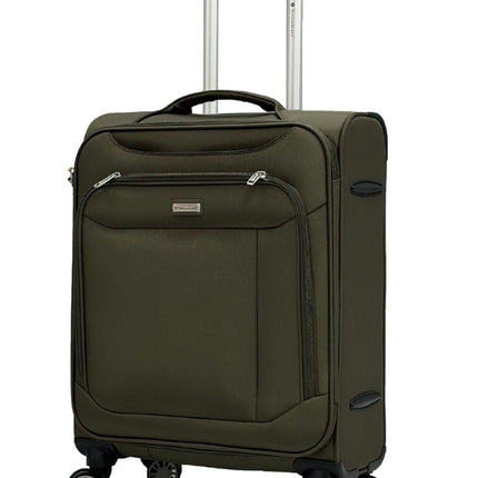 Lightweight Suitcase  4 Wheel Luggage Travel Cabin TSA Soft Bag