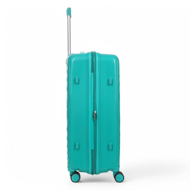 Expandable Hard Shell 8 Wheels Luggage Travel Cabin Suitcase Set