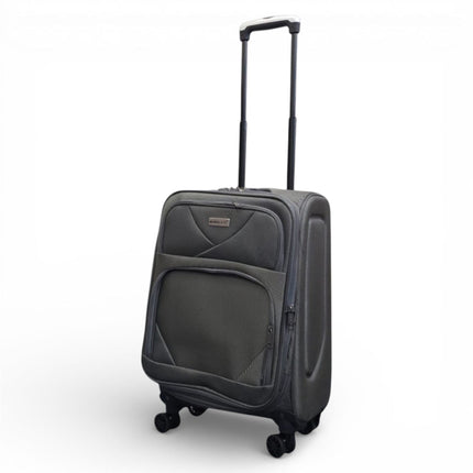 Soft Shell Lightweight Nylon Suitcase Set 4 Wheel Travel Case Holiday Bags
