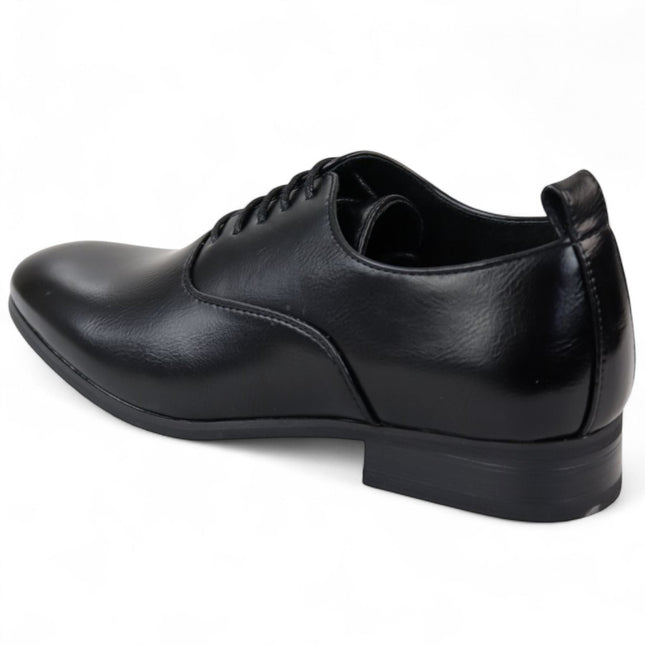 Men’s Black Classic Lace Up Oxford Derby Shoes