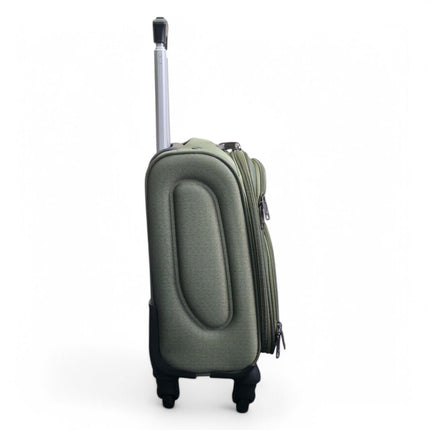 Soft Shell Lightweight Nylon Suitcase Set 4 Wheel Travel Case Holiday Bags